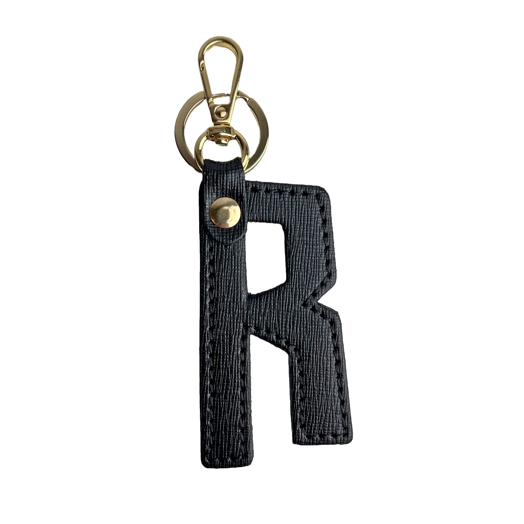 Portachiavi Lettera Donna e Uomo, In Vera Pelle Saffiano, Made in Italy Parubi Accessori - vista 16